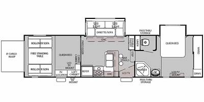 2010 Forest River Cherokee Wolf Pack 306WP floorplan