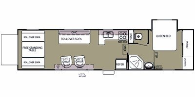 2009 Forest River Cherokee Wolf Pack 326WP floorplan