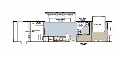 2009 Forest River Cherokee Wolf Pack 386WP floorplan