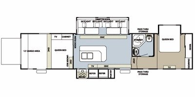 2009 Forest River Cherokee Wolf Pack 396WP floorplan