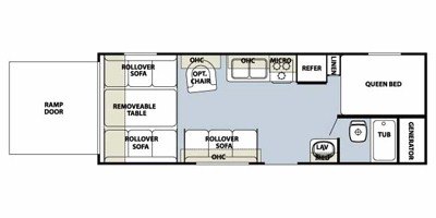 2010 Forest River Cherokee Wolf Pack 25DFWP floorplan