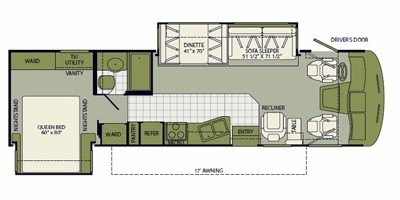 2009 Fleetwood Southwind® 32VS floorplan