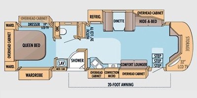 2009 Jayco Embark QX390 floorplan