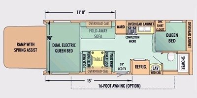 2009 Jayco Octane ZX T24Z floorplan