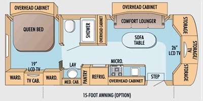 2009 Jayco Melbourne 26A floorplan