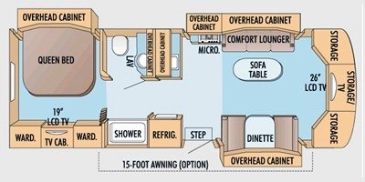 2009 Jayco Melbourne 29D floorplan