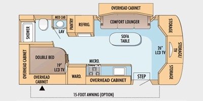 2009 Jayco Melbourne 24E floorplan