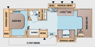 2009 Jayco Greyhawk 31 GS floorplan