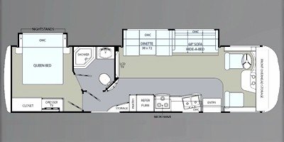 2009 Holiday Rambler Arista® 330 floorplan