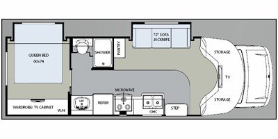 2009 Monaco Montclair B-Plus® 282 floorplan