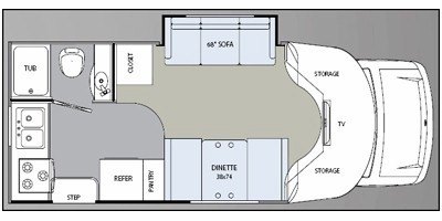 2009 Monaco Montclair B-Plus® 235S floorplan