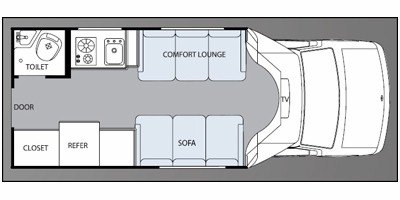 2009 Monaco Montclair Touring Sedan® 210TS floorplan