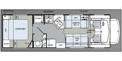 2009 Holiday Rambler Atlantis® 128 floorplan