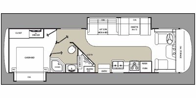 2009 Monaco Riptide 341 floorplan