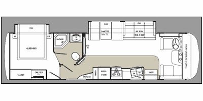 2009 Monaco Riptide 330 floorplan