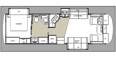 2009 Monaco Riptide 310 floorplan