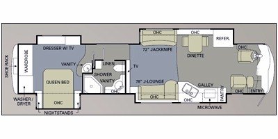 2009 Monaco Dynasty® Squire IV floorplan