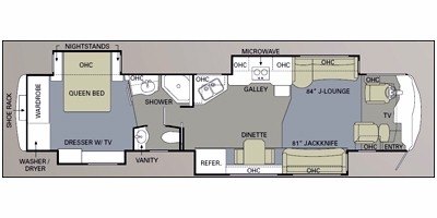 2009 Monaco Dynasty® Nottingham IV floorplan