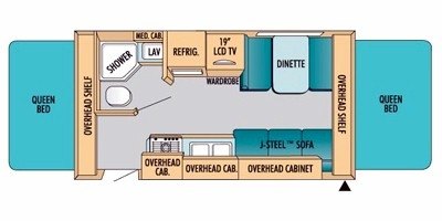 2009 Starcraft Travel Star® 197RB floorplan