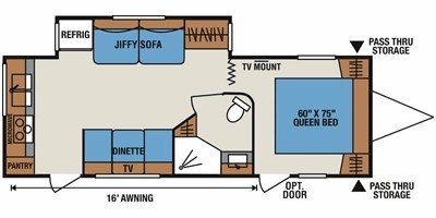 2010 KZ Sportsmen 261RK floorplan