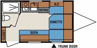 2010 KZ Sportsmen Classic 14RB floorplan