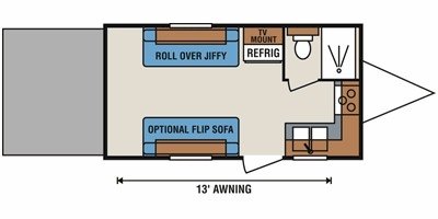 2010 KZ Sportsmen 17TH floorplan