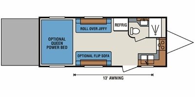 2010 KZ Sportsmen 22TH floorplan