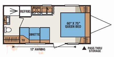 2010 KZ Sportsmen 202RB floorplan