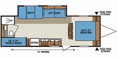 2010 KZ Sportsmen 280BH floorplan