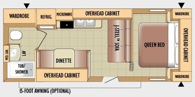 2010 Jayco Jay Flight 22 FB floorplan