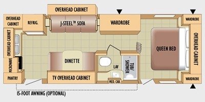 2010 Jayco Jay Flight 24 RKS floorplan