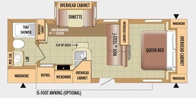 2010 Jayco Jay Flight 24 FBS floorplan