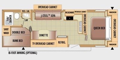 2010 Jayco Jay Flight 28 BHS floorplan