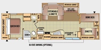 2010 Jayco Jay Flight 36 BHS floorplan