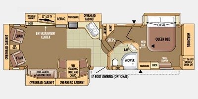 2010 Jayco Designer 35 RLSA floorplan