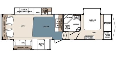 2010 Forest River Blue Ridge 3025RT floorplan