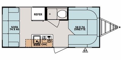 2010 Forest River r-pod RP-173 floorplan