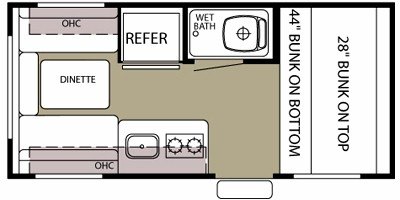 2010 Forest River Wolf Pup 16P floorplan