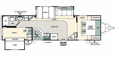 2010 Forest River Sandpiper 303BH floorplan