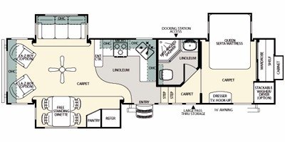 2010 Forest River Sandpiper 300RL floorplan