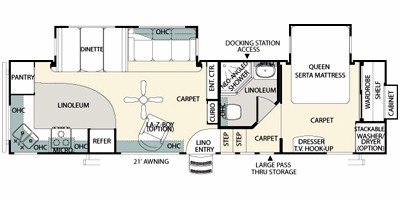 2010 Forest River Sandpiper 300RG floorplan