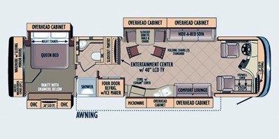 2010 Jayco Insignia® 36 CKFL floorplan