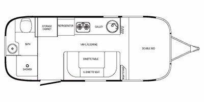 2010 Airstream Sport 22 floorplan