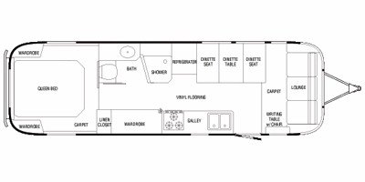 2010 Airstream Classic Limited 31 floorplan