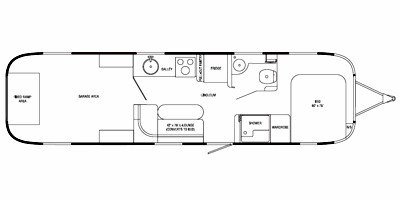 2010 Airstream PanAmerica 34 floorplan