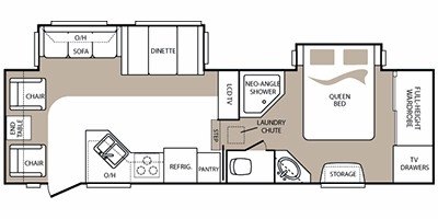 2010 Keystone Cougar High Country 291RLS floorplan