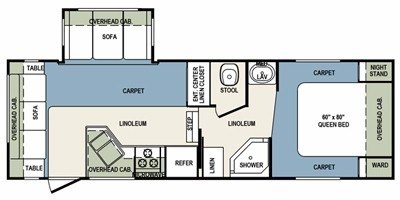 2010 Forest River Wildcat 24RL floorplan