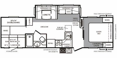 2010 Forest River Wildcat eXtraLite 29BHS floorplan