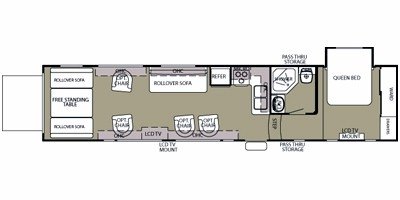 2010 Forest River Cherokee Wolf Pack 346WP floorplan