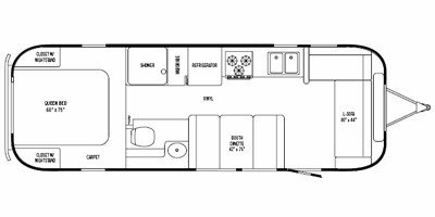 2010 Airstream Flying Cloud 28 floorplan